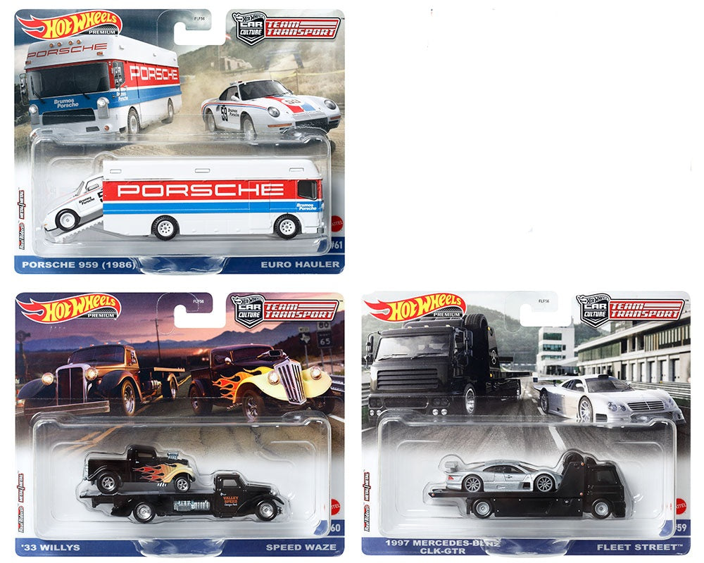 (Preorder) Hot Wheels 1:64 Team Transport 2023 W Case Assortment