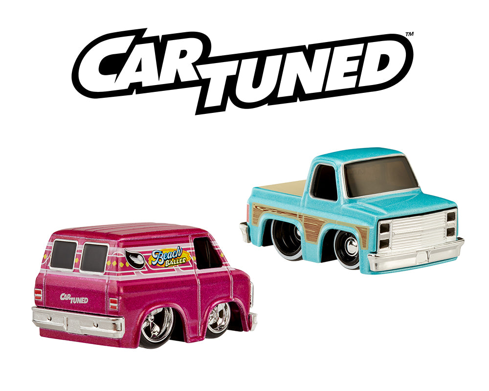 (Preorder) Car Tuned 1:64 2-Pack Series 4 Beach Cruisers – 1979 GMC Vandura & 1987 Chevrolet C10 Pickup