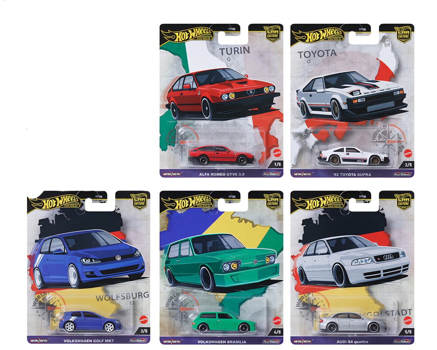 Hot Wheels 1:64 car Culture 2024 A case ” World Tour “