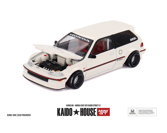(Preorder) Kaido House x Mini GT 1:64 Honda Civic (EF) Kaido Street V1 – Limited Edition