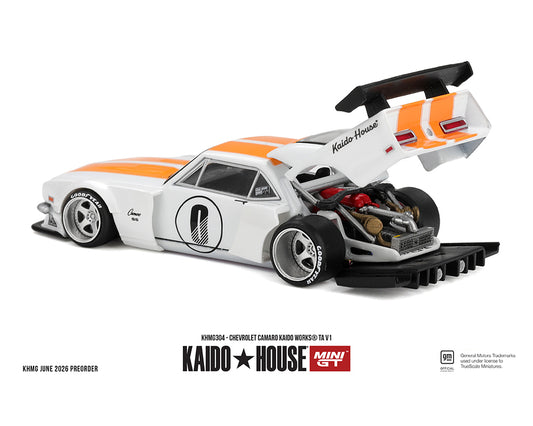 (Preorder) Kaido House x Mini GT 1:64 Chevrolet Camaro KAIDO WORKS TA V1 – Limited Edition