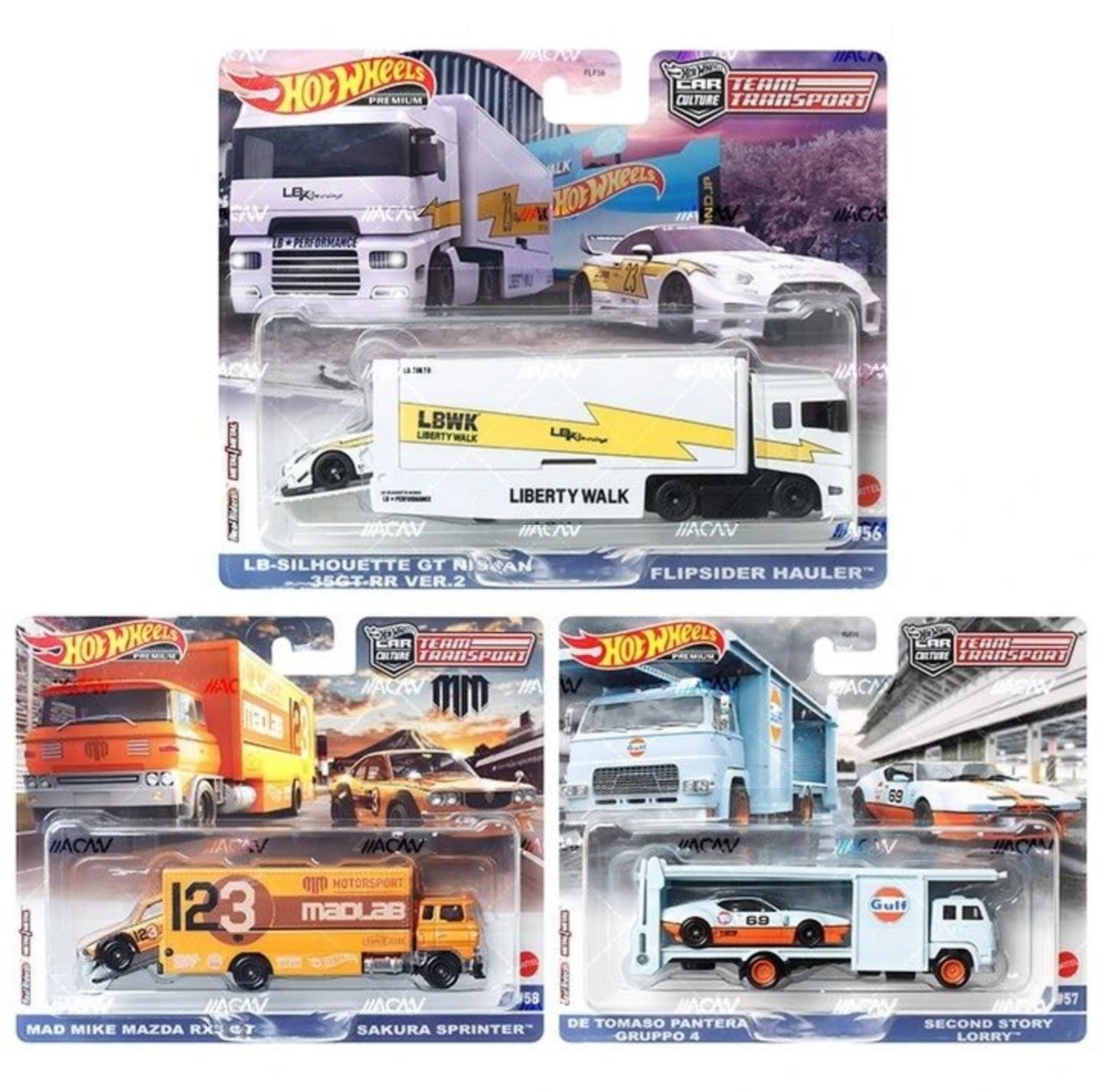 (Preorder) Hot Wheels 1:64 Team Transport 2023 V Case Assortment