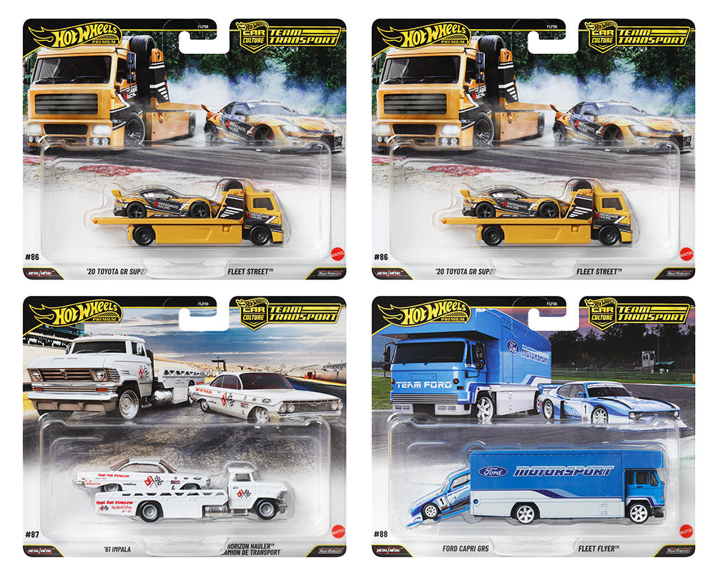 (Preorder) Hot Wheels 1:64 Team Transport 2025 J Case Assortment