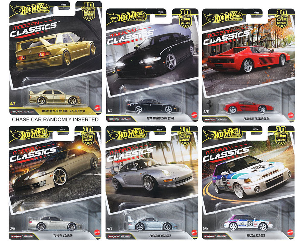 Hot Wheels 1:64 Car Culture 10th Anniversary 2026 S Case – Modern Classics Assortment