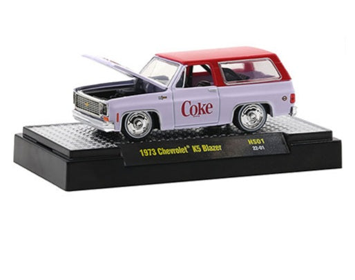 M2 Machines 1:64 Hobby Exclusive Coca Cola 1973 Chevrolet K5 Blazer