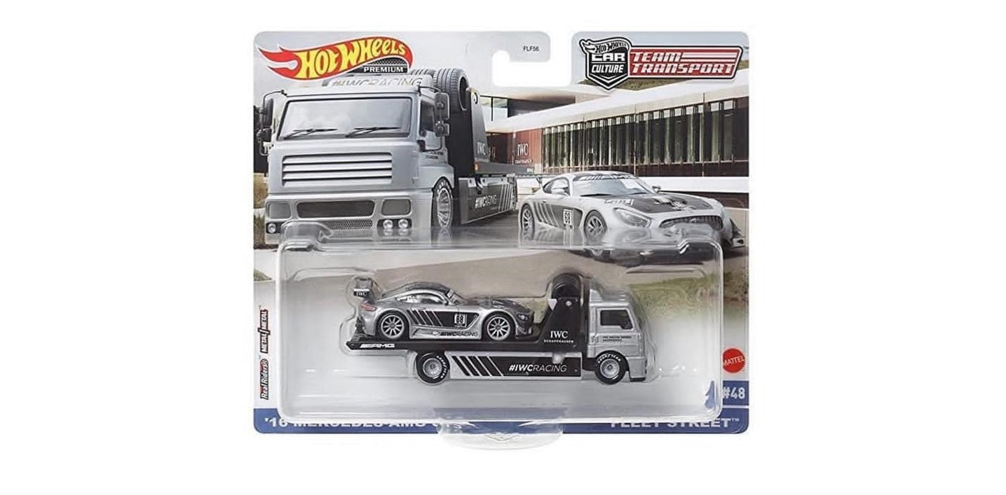 Hot Wheels 1:64 Team Transport
- Euro Transport with '16 Mercedes AMG GT3