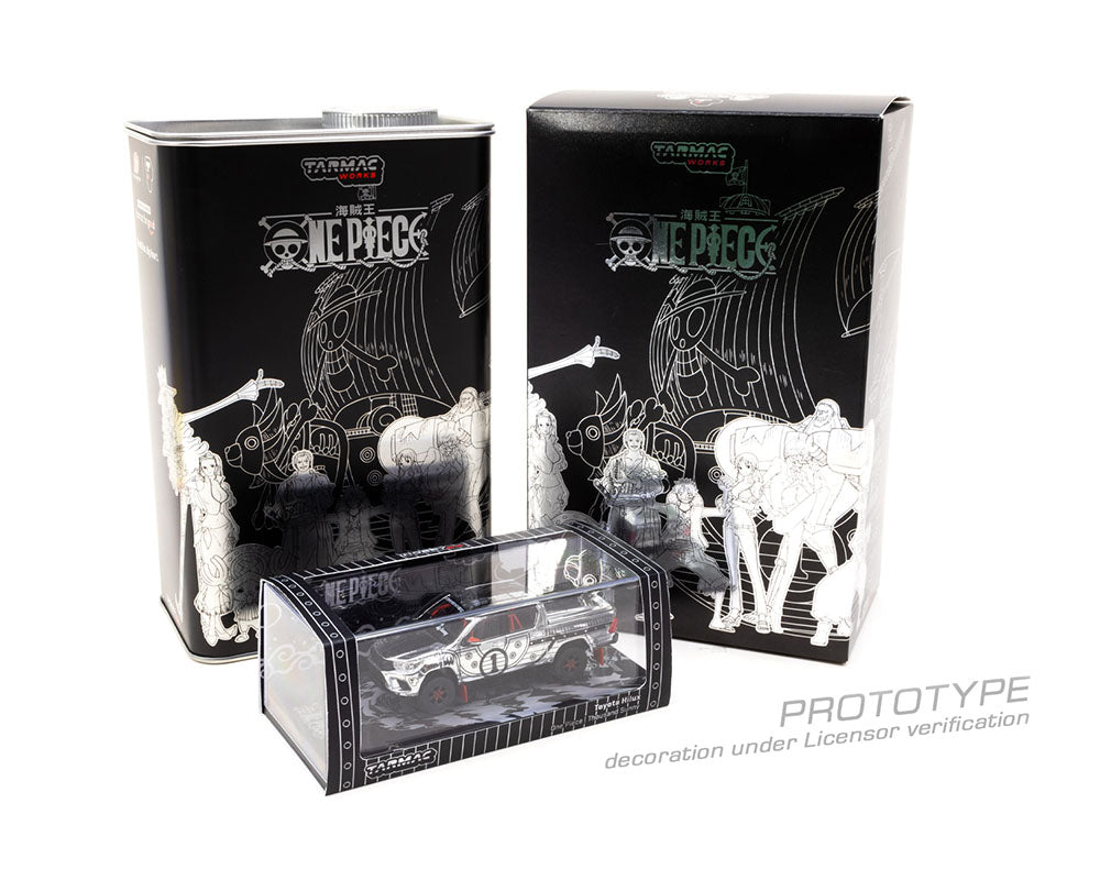 Tarmac Works 1:64 Tarmac Works x One Piece Thousand Sunny Toyota Hiace With Oil can