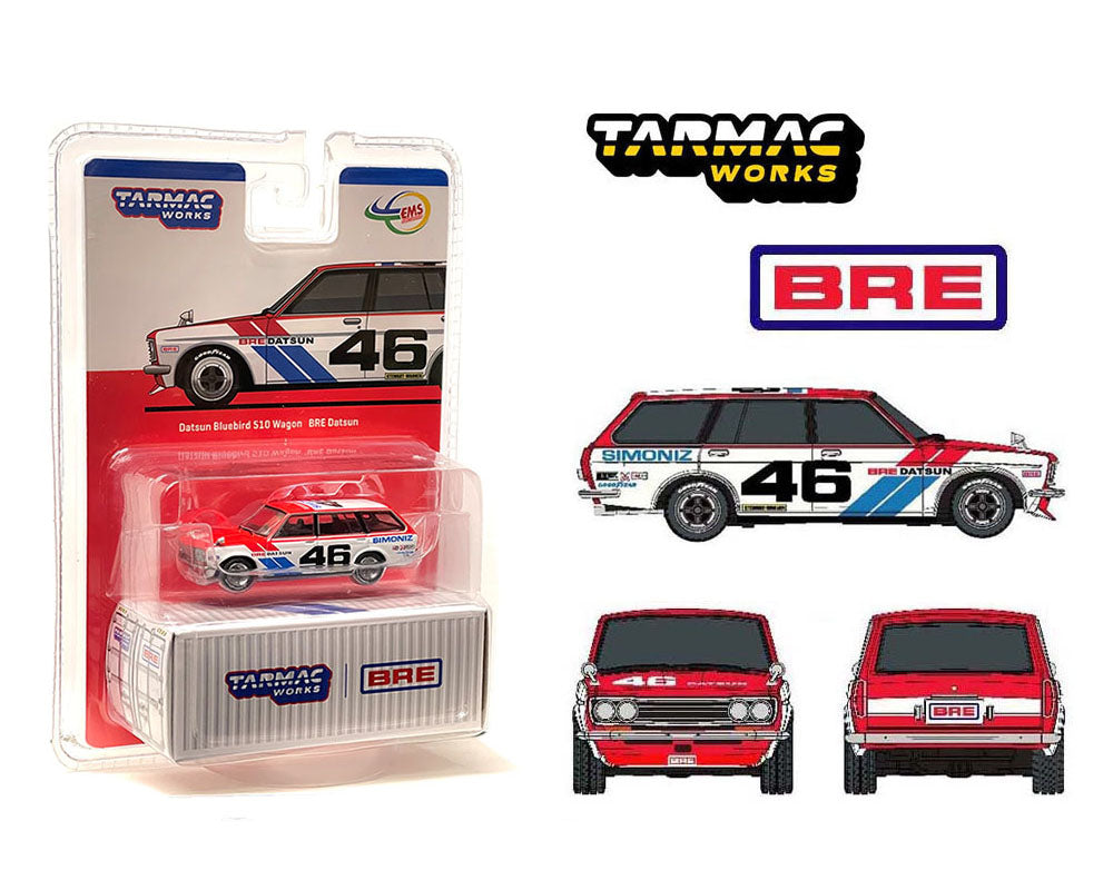 Tarmac Works 1:64 Indonesia Exclusive Datsun Bluebird 510 Wagon BRE #46 Limited Edition