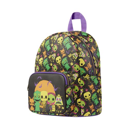 The Nightmare Before Christmas Black Light Print Mini-Backpac