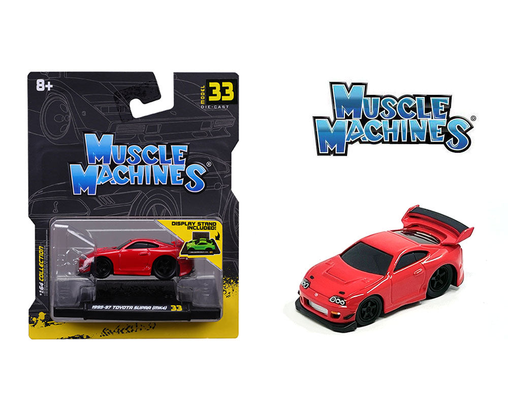 Muscle Machines 1:64 1995 Toyota Supra (MK4) Limited Edition – Red