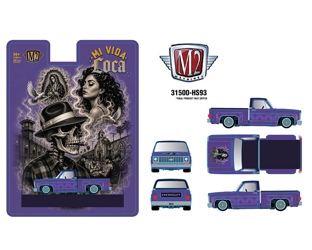 (Preorder) M2 Machines 1:64 1973 Chevrolet Cheyenne 10 Stepside Mi Via Loca – Hobby Exclusive