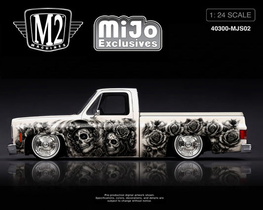(Preorder) M2 Machines 1:24 1978 Chevrolet C10 Squarebody Custom “Dia De Los Muertos” Limited Edition 2,500 Pcs – MiJo Exclusives