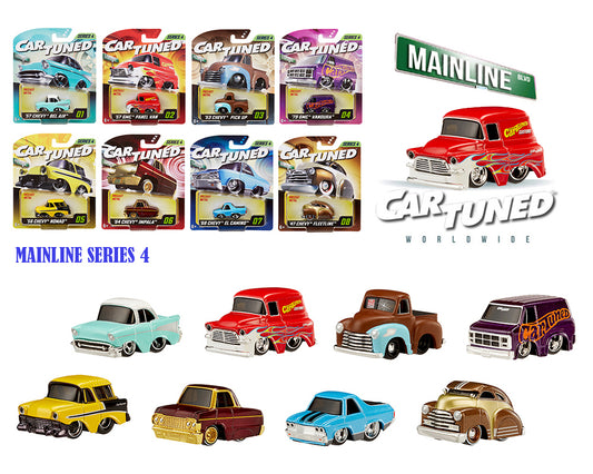 (Preorder) CarTuned 1:64 Series 4 Mainline Assortment of 8 Styles 2025