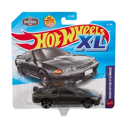 This Hot Wheels XL Vehicles 1:43 Scale 1990 Nissan Skyline R32