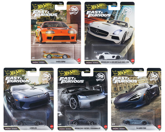 (Preorder) Hot Wheels 1:64 Fast & Furious 25Th Anniversary Premium 2026 R Assortment