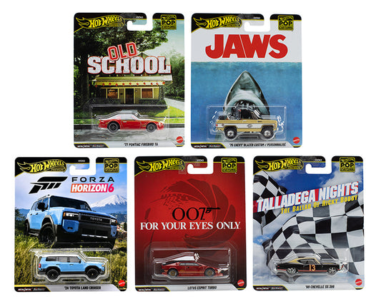 (Preorder) Hot Wheels 1:64 Pop Culture T Case 2026 Assortment