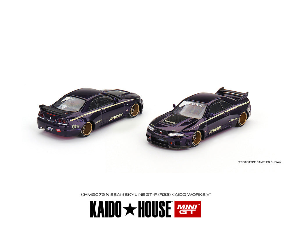 Kaido House x Mini GT 1:64 Nissan Skyline GT-R (R33) Kaido Works V1