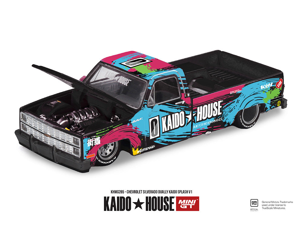 (Preorder) Kaido House x Mini GT 1:64 Chevrolet Silverado Dually Kaido Splash V1- Limited Edition