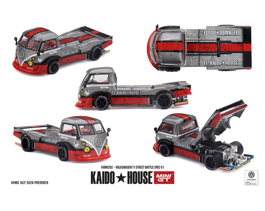 (Preorder) Kaido House x Mini GT 1:64 Volkswagen T1 Street Battle Spec V1