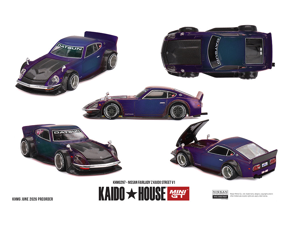 (Preorder) Kaido House x Mini GT 1:64 Nissan Fairlady Z Kaido Street V1 – Limited Edition