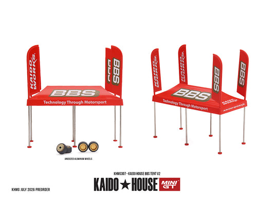 (Preorder) Kaido House x Mini GT 1:64 BBS Tent V2 Set