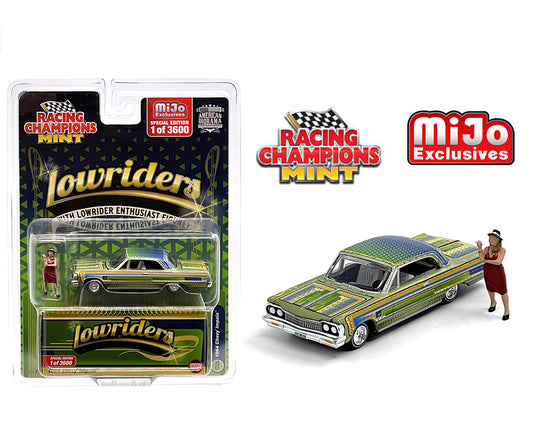Racing Champions 1:64 Lowriders 1964 Chevrolet Impala SS With American Diorama Figure Limited 3,600 Pieces