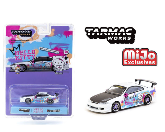 (Preorder) Tarmac Works 1:64 Vertex Nissan Silvia S15 Hello Kitty Special Limited Edition – Indonesia Exclusives