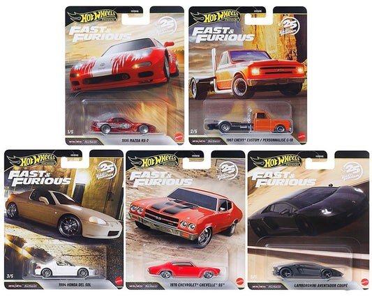 (Preorder) Hot Wheels 1:64 Fast & Furious 25Th Anniversary Premium 2026 P Assortment