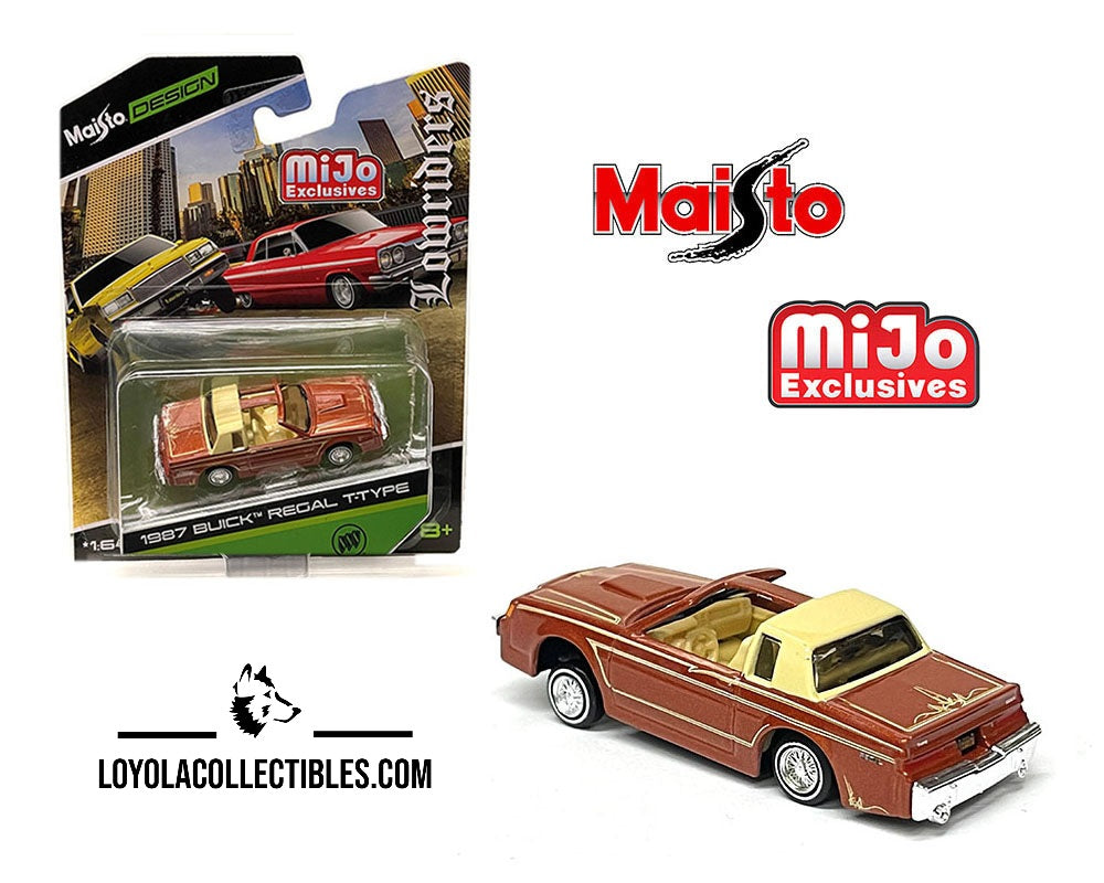 Maisto 1:64 Mijo Exclusives 1987 Buick Regal T-Type Lowriders