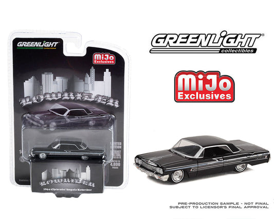 Greenlight 1:64 Lowrider 1964 Chevrolet Impala SS Black Limited 4,800 Pieces – Mijo Exclusive