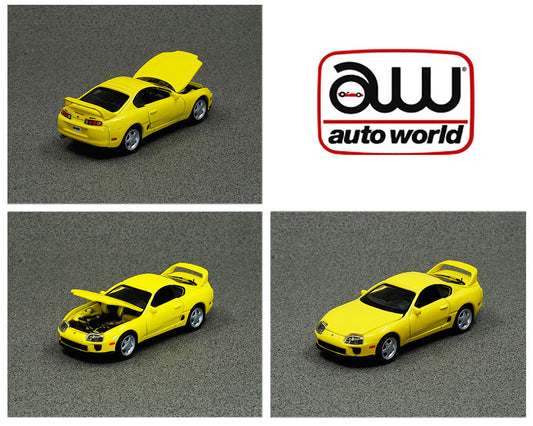 Auto World 1:64 Asia Special Edition 1996 Toyota Supra Yellow