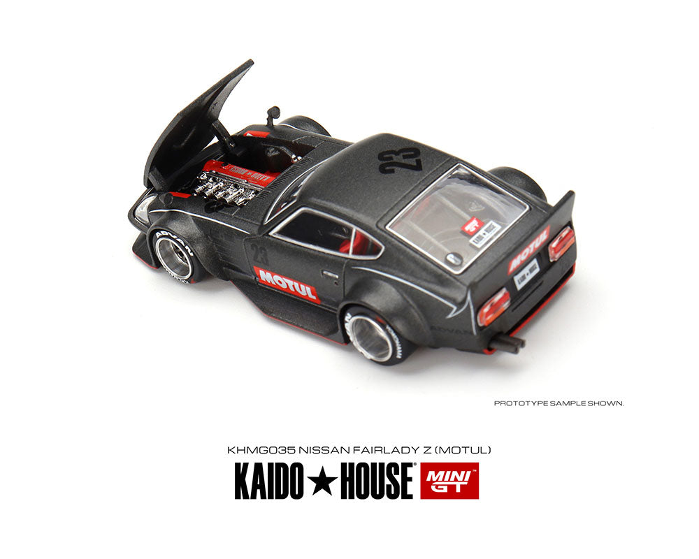 Kaido House x Mini GT 1:64 Datsun Fairlady Z Motul Z Advan Version