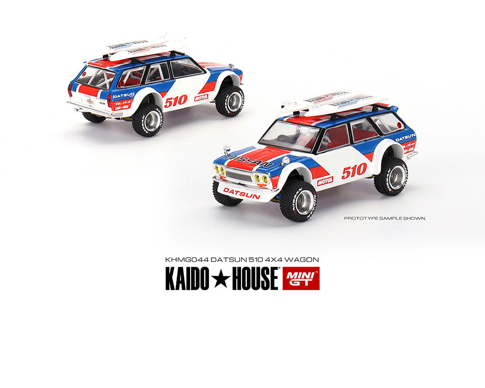 Mini GT 1:64 Kaido House Datsun KAIDO 510 Wagon 4×4 Kaido GT Surf Safari RS