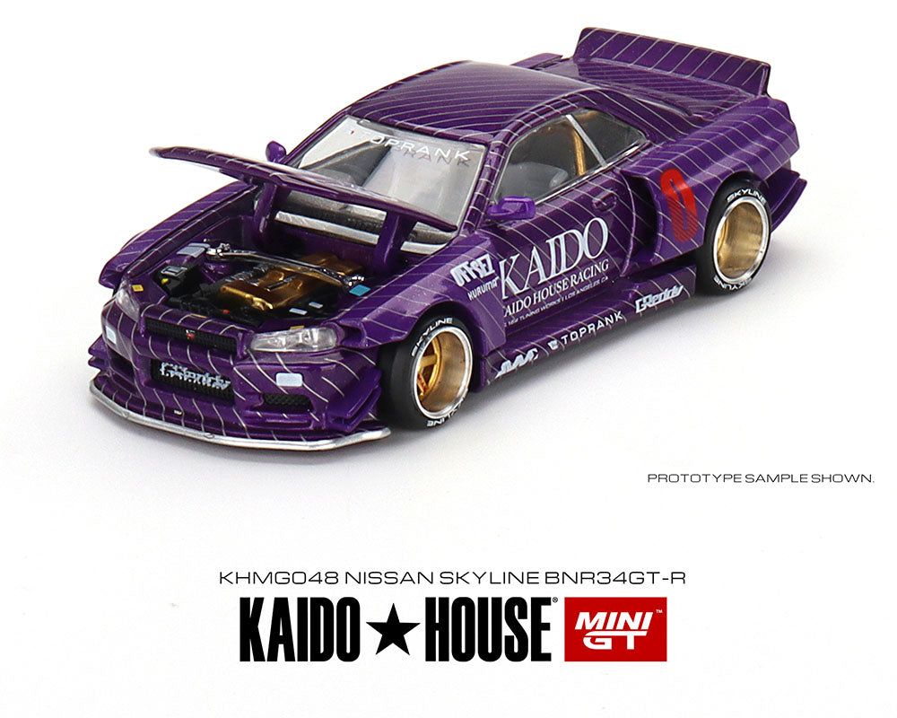 Kaido House x Mini GT 1:64 Nissan Skyline GT-R (R34) Kaido Works