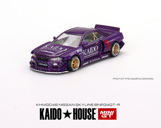 Kaido House x Mini GT 1:64 Nissan Skyline GT-R (R34) Kaido Works V1