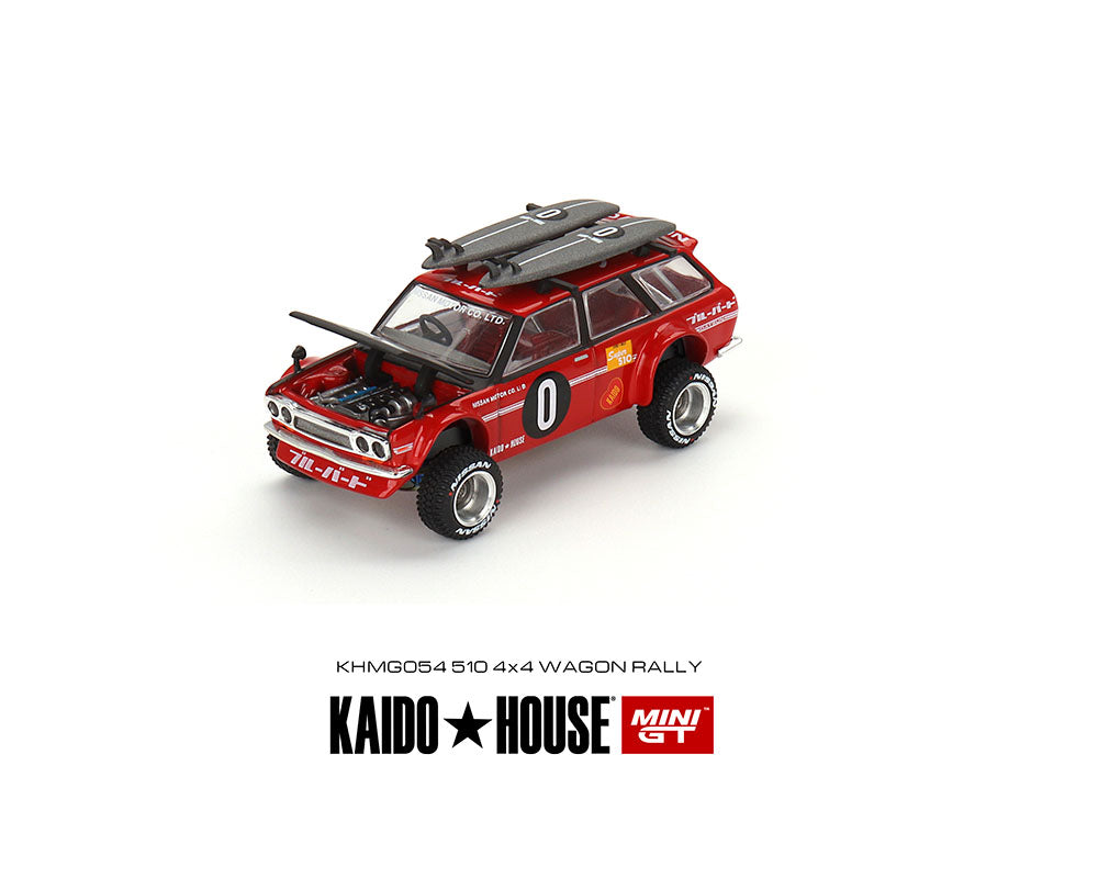 Kaido House x Mini GT 1:64 Datsun KAIDO 510 Wagon Kaido GT Surf Safari RS V2 –