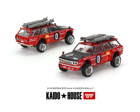 Kaido House x Mini GT 1:64 Datsun KAIDO 510 Wagon Kaido GT Surf Safari RS V2 –