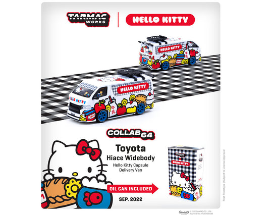 Tarmac Works 1:64 Toyota Hiace Widebody Tarmac Works X Hello Kitty